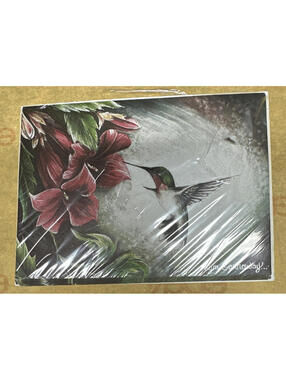 Kym Garraway Artist Hummingbird Greeting Cards 8 Pack Blank Inside USA Made
